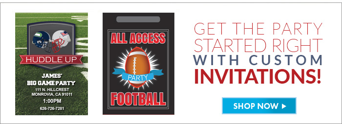 Get the Party started Right...with customized invitations! Shop Now!>