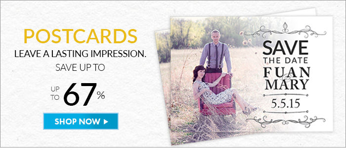 POSTCARDS. Leave a lasting impression. Save up to 67%. Shop Postcards Now >