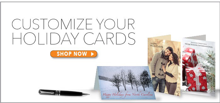 Customize Your Holiday Cards for Friends, Family or Your Favorite Customers. Shop Now>