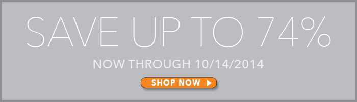 Save up to 74%. Now through 10/14. Shop Now!