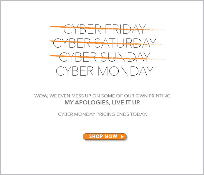 Cyber Weekend ends TODAY! Shop now and save!