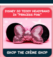 Disney 3D Teddy Headyband In 'Princess Pink'