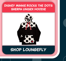 Disney Minnie Rocks the Dots Sherpa Unisex Hoodie 