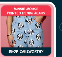 Minnie Mouse Printed Denim Jeans