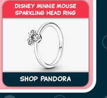 Disney Minnie Mouse Sparkling Head Ring