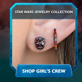 Star Wars Jewelry Collection: Star Wars™ Darth Maul™ Studs in Gunmetal