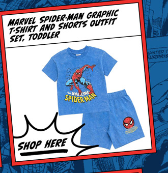 Marvel Spider-Man Graphic T-Shirt And Shorts Outfit Set Toddler