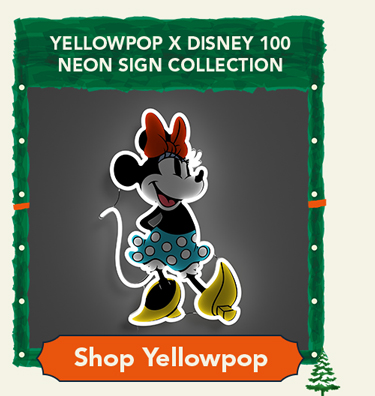 Yellowpop x Disney 100 Neon Sign Collection
