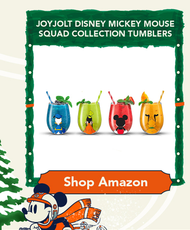 JoyJolt Disney Mickey Mouse Squad Collection Tumblers. 15oz Stemless Wine Glasses