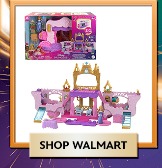 Disney Princess Carriage to Castle Transforming Playset with Aurora Small Doll