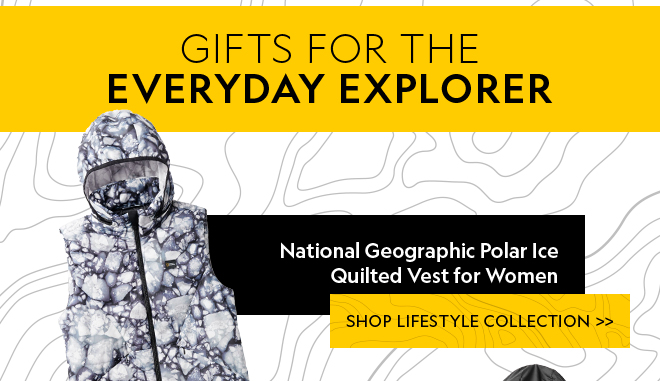 National Geographic Polar Ice Quilted Vest for Women | shop Lifestyle Collection