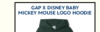 Gap × Disney Baby Mickey Mouse Logo Hoodie