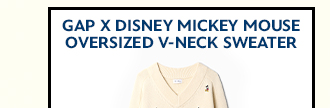 Gap × Disney Mickey Mouse Oversized V-Neck Sweater