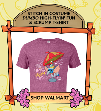 Stitch in Costume Dumbo High-Flyin' Fun & Scrump T-Shirt