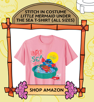 Stitch in Costume Little Mermaid Under the Sea T-Shirt (All Sizes)