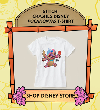 Stitch Crashes Disney | Pocahontas T-Shirt