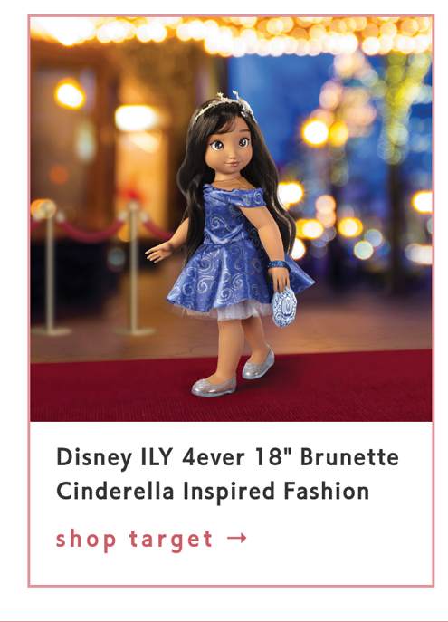Disney ILY 4ever 18" Brunette Cinderella Inspired Fashion Doll