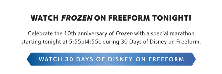 Watch Frozen on Freeform Tonight!