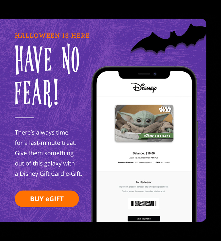 BUY eGIFT - Halloween is Here / Have No Fear