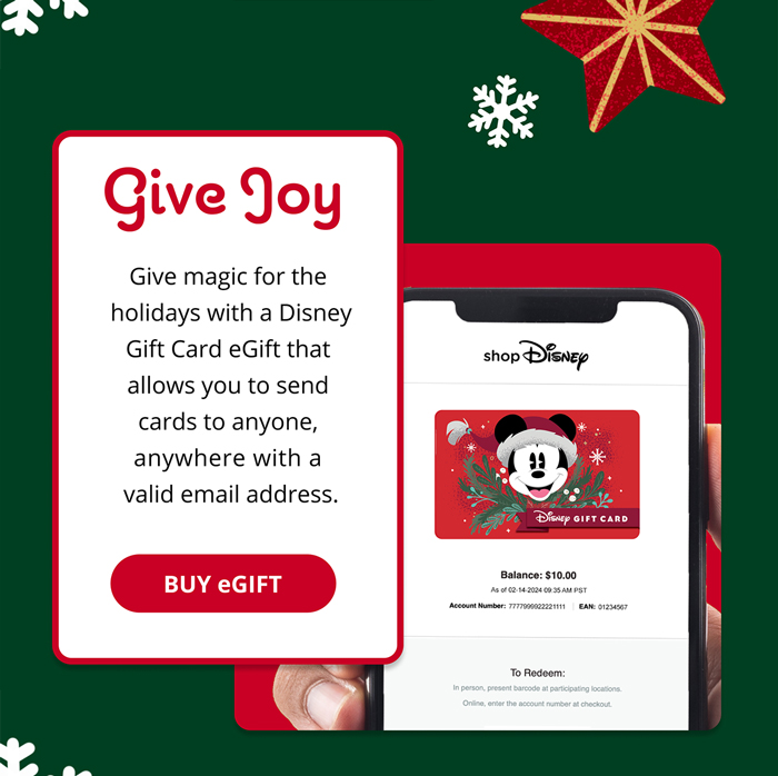 BUY eGIFT - Give Joy