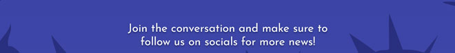 Join the conversation and make sure to follow us on socials for more news!