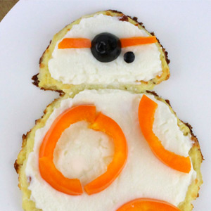 Go on a Healthy Roll With This BB-8 Cauliflower Toast