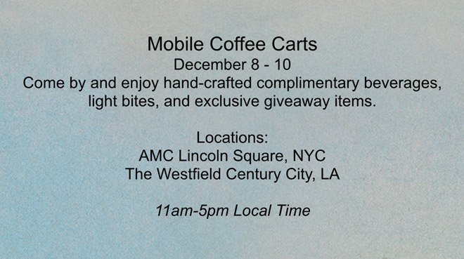 Mobile Coffee Carts December 8-10