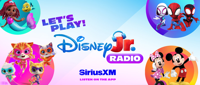 The NEW Disney Jr. Radio channel is now on the SiriusXM app!