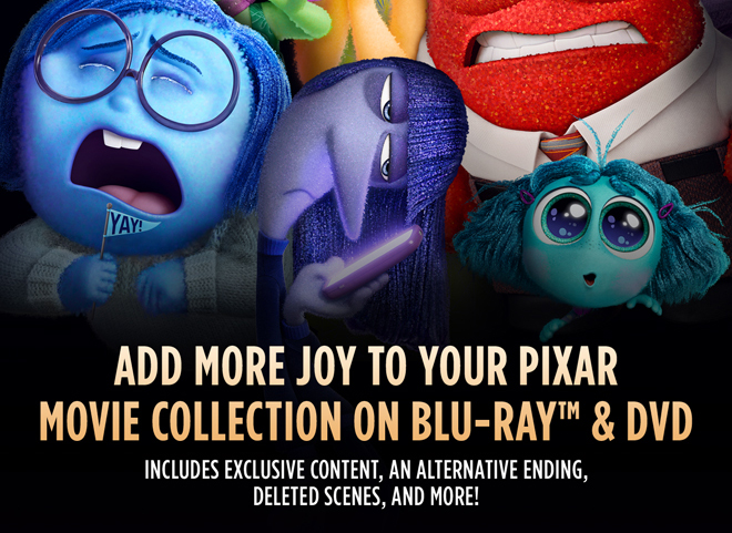 Add more joy to your Pixar movie collection on Blu-ray(TM) and DVD