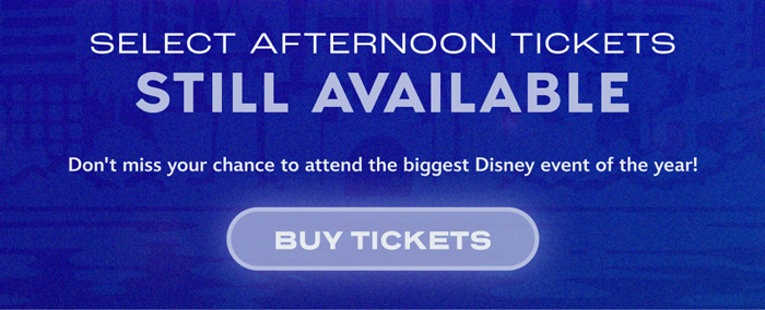 Select Afternoon Tickets Still Available | BUY TICKETS