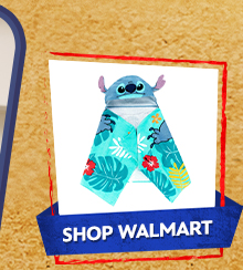 Stitch Kids Cotton Hooded Towel | Shop Walmart
