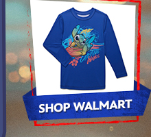 Disney Stitch Boys Long Sleeve Swim Rashguard | Shop Walmart