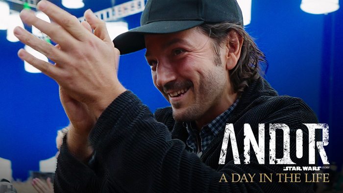 Follow along with Diego Luna as he takes us behind the scenes of his last day on the Andor Season 2 set.