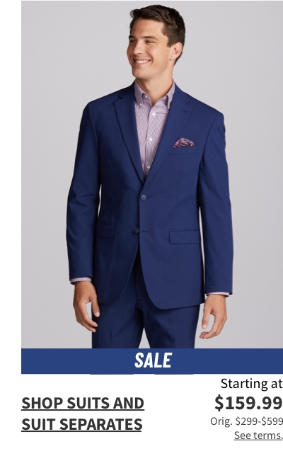 Suits and Suit Separates Starting at $159.99 