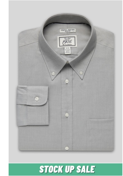 1905 Collection Slim Fit Button-Down Collar Dress Shirt