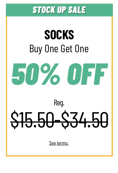 Shop Buy One Get One 50% off Socks