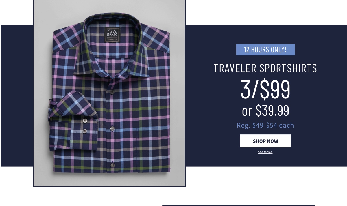 black plaid colorful sportshirt Traveler Sportshirts 3/$99 Shop Now