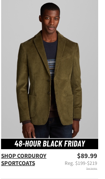 man in brown sportcoat Corduroy Shop Sportcoats $89.99