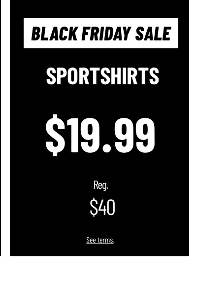 Sportshirts $19.99