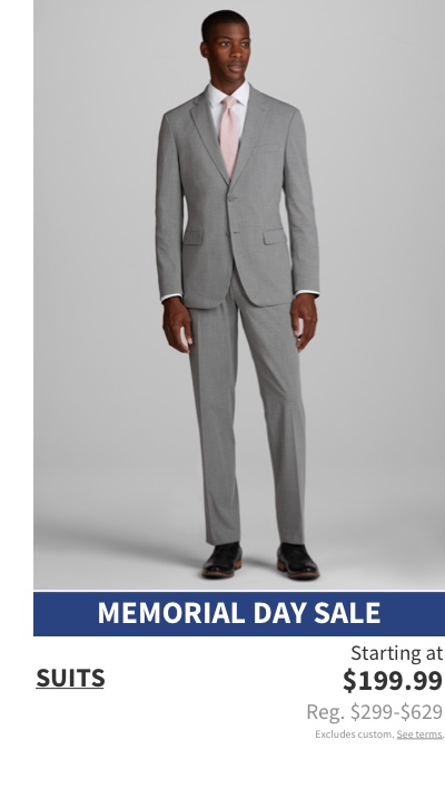 Suits Starting at $199.99