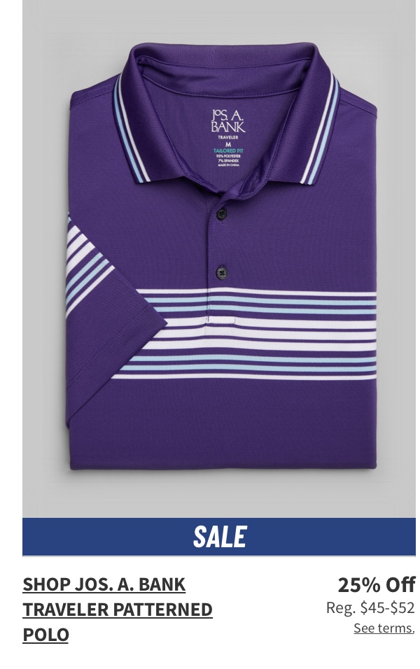 Jos. A. Bank Traveler Patterned Polo 25% Off
