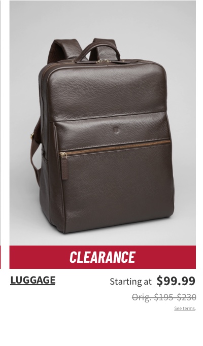 Luggage Starting at $99.99 Orig. $195-$230 See terms.