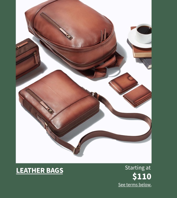 Leather Bags Starting at $110 See terms below.