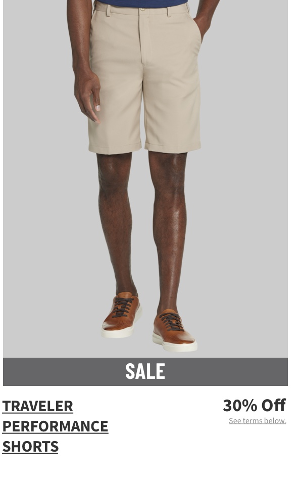 Traveler Performance Shorts 30% off See terms below.