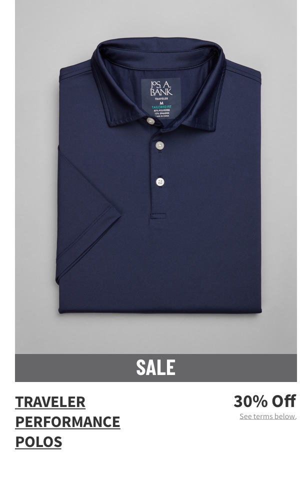 Traveler Performance Polos 30% off See terms below.