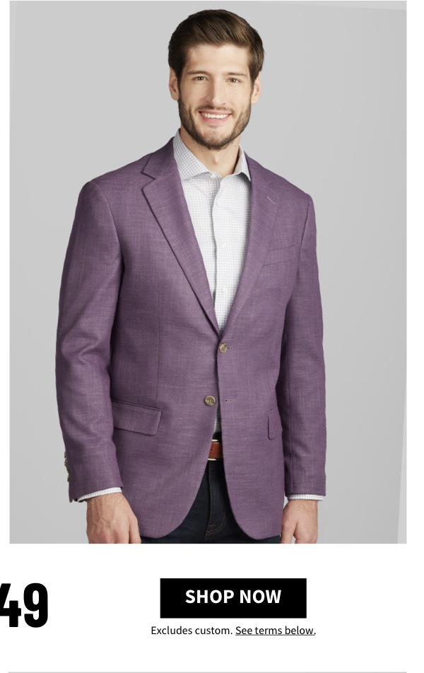 Jos. A. Bank Sportcoats Starting at $249 Shop Now Excludes custom. See terms below.