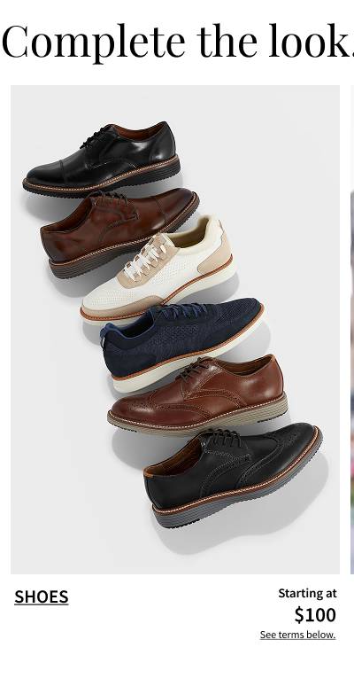 Shoes starting at $100