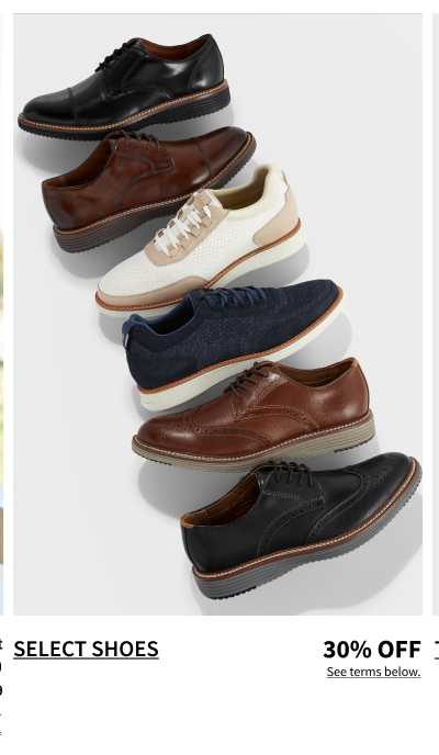 Select Shoes 30% Off Shop Now See terms below.