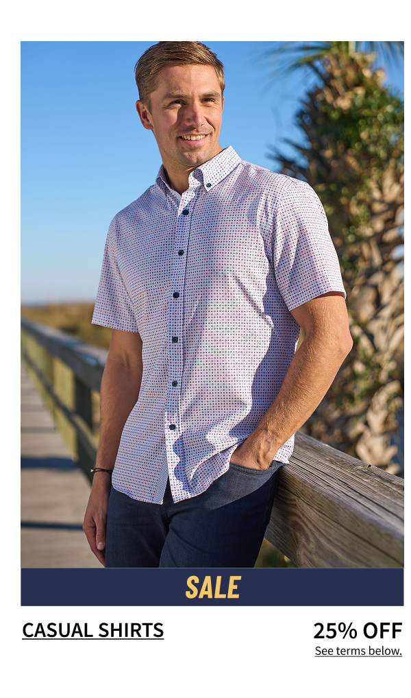 Casual Shirts 25% Off See terms below.