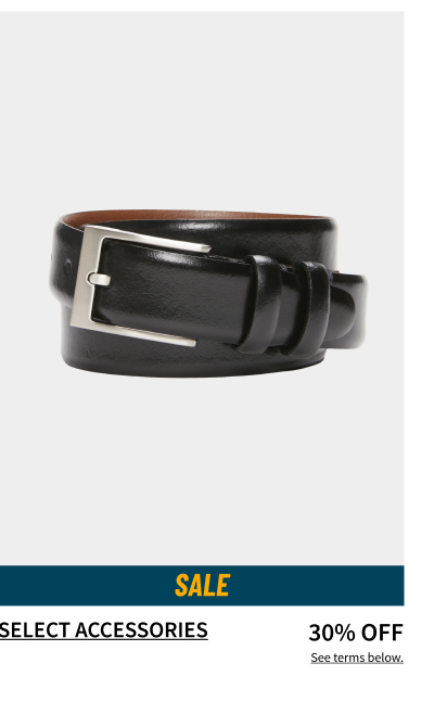 Select Accessories 30% Off